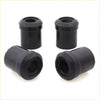 Black rubber cylindrical rear spring bushings with hollow center for datsun nissan ute 620 1972-1979 4pcs