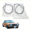 Silver-colored rubber rear side window weatherstrip seals for nissan bluebird datsun 510 1600 in clear packaging