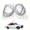 Silver rubber rear side window weatherstrip strips for nissan datsun bluebird 510 wagon 1968-1973 shown from back