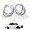 Rear side view of silver rubber weather stripping seals for white nissan fairlady z rear side window weatherstrips