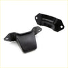 Black rubber rear spring bumper with reinforced metal brackets and pre-drilled holes for nissan datsun navara d22 np300