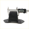 Black rubber rear spring bumper for nissan navara d21 ute 1986-1997 with mounting holes measured by caliper
