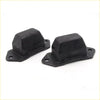 Black rubber rear spring bumper set engine mount with flat plate and four holes for toyota hilux 4runner 2005-2015