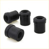 Black rubber rear spring bushings 4pcs with smooth cylindrical shape for datsun nissan ute 620 1972-1979
