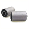 Silver-colored rubber rear spring front bushings with black seals for datsun nissan 620 suspension 1972-1979
