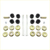 Rear stabilizer link kit for toyota hilux 1983-1988 with black rubber bushings brass washers and bolts arranged neatly
