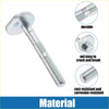 Silver-colored threaded rear suspension toe adjust bolt with flat head and hex socket for toyota matrix 2003-2013