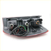 Backside of black plastic rear tail light with red trim and wiring harness for ford ranger t6 px xlt wildtrak 2011-2015