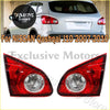Red rear tail light for nissan qashqai j10 2007-2010 showing the back side of the product