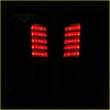 Back side of red led rear tail light for Toyota Prado with sleek vertically stacked design
