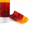 Rear tail light lens for Nissan Datsun 720 1980-1986 with red and amber textured plastic surfaces