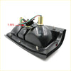 Back side of black plastic rear tail light housing with gold metal pins and 5-pin connector for mitsubishi triton l200