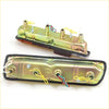 Two metallic gold finished rear tail lights with black trim and wiring for datsun nissan 610 620 ute back side
