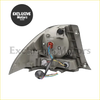 Back side of gray plastic rear tail lights x 2 for is200 2000-2004 toyota altezza with wiring and mounting hardware