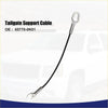 Rear tailgate cables for toyota hilux in black with silver metal eyelets at each end for strong support