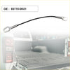 Black insulated wire with silver metal loop terminals rear tailgate cables for toyota hilux 65770-ok01
