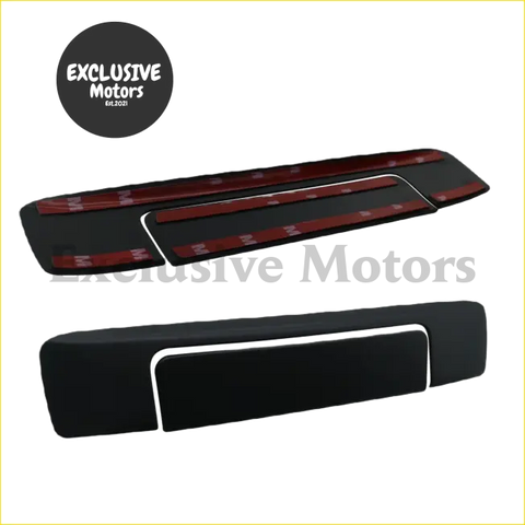 Black and red rear tailgate handle door cover trims with sleek modern design for ford ranger 2012-2022