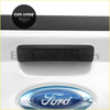 Black plastic ford ranger rear tailgate handle with glossy finish and integrated rectangular grip cover trim (2012-2022)