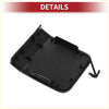 Black plastic rear tow hook cover for toyota prius 2021-2022 with integrated hook shown from back side