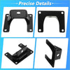 Black metal rear upper shock mount bracket with glossy finish and four bolt holes for toyota 4runner 1996-2002