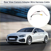 Rear view camera adapter wire harness cable for toyota 86 with black and red wires yellow rca and white housing