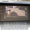 Rear view camera adapter wire harness cable for toyota levin 2021 showing backup camera with colored parking guides