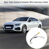 Rear view camera adapter wire harness cable for toyota in black and yellow with a small white connector back side for 4wd ute offroad