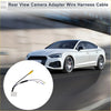 Rear view camera adapter wire harness cable for toyota with black and yellow wires and white connector end for 4wd ute offroad use