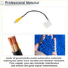 Rear view camera adapter wire harness cable for toyota rav4 2015 with black cable yellow rca connector and white plug