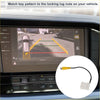 Rear view camera adapter wire harness cable for toyota rav4 2015 with yellow rca cable black wire and white connector back side