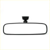 Black plastic rear view mirror with sleek rectangular frame and mounting base for Toyota Hilux 2005-2015 models