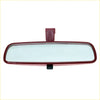 Maroon plastic rear view mirror for toyota hilux surf sr5 1997-2005 with rectangular reflective surface and black clips showing back side