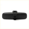 Black plastic rearview mirror with mounting bracket for Toyota Hilux 2005-2015 shown from the back side