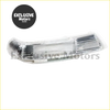 Clear plastic ribbed side marker light for vw touareg rear view mirror led turn signal with sleek elongated design