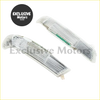 Clear rectangular rear view mirror led turn signal light for vw touareg with transparent plastic housing and led strip