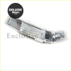 Clear plastic rear view mirror led turn signal light with ribbed lens for vw touareg side marker use