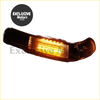 Amber led rear view mirror turn signal light with curved translucent housing for vw touareg side marker use