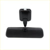 Black plastic rearview mirror with mounting bracket shown from back for toyota hilux 1988-1997 models