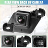 Black plastic rear view park assist reverse camera with square lens and mounting bracket for toyota tacoma back side