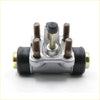 Rear wheel brake cylinder for Datsun Nissan 720 1979-1986 silver metal with black rubber boots and brass bolts