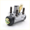 Silver metal rear wheel brake cylinder with black rubber seals and bolts for nissan 720 sd22 sd23 sd25 lb20 z20