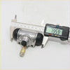 Rear wheel brake cylinder for nissan datsun 720 d21 sd25 td25 with silver metal body black rubber and brass fitting