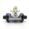 Rear wheel brake cylinder for nissan navara d21 silver metal with black rubber boots and yellow cap from 1986-1997