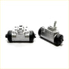 Rear wheel brake cylinder set for mitsubishi triton l200 strada showing silver metal drum brake assemblies with black rubber seals and fittings