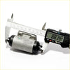 Silver metallic rear wheel brake master cylinder with black rubber caps measured at 88.14 mm for nissan violet