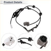 Black rear wheel brake pad wear sensor for toyota prius 2010-2015 with gray connector and white plastic end cap