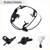 Black rear wheel brake pad wear sensor assembly with coiled cable and mounting brackets for toyota rav4 2014-2018