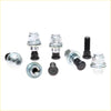 Set of chrome and black rear wheel nuts with threaded bolts for toyota hilux 2wd 4wd 1997-2005 vehicle assembly