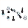 Set of chrome and black lug nuts with threaded bolts for rear wheel nut stud set toyota hilux 1997-2005