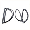 Black rubber rear window seal strips for nissan patrol safari y60 wagon car doors shown from back side